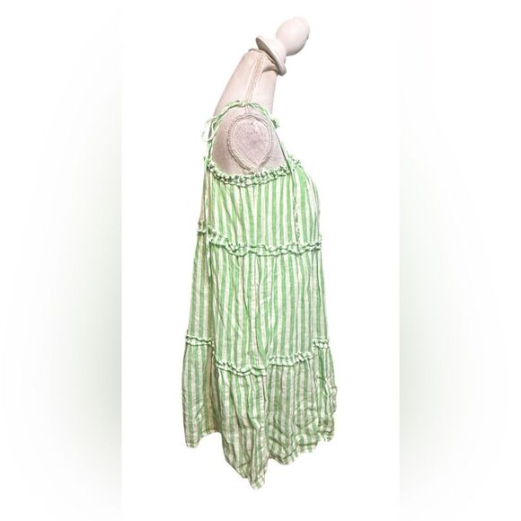 Rails Caralyn cayman green stripe mini dress medium - Picture 3 of 6